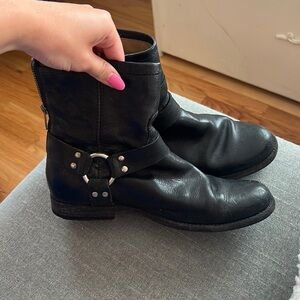 Frye black leather boots!